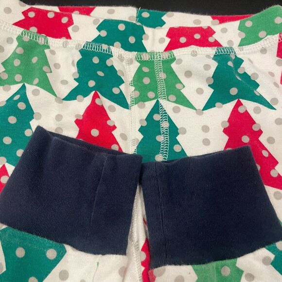 ~~ CREWCUTS Kids Sz 10 Christmas Tree PJs J.Crew Pajamas Set Sleepwear Green/Red - Picture 9 of 11